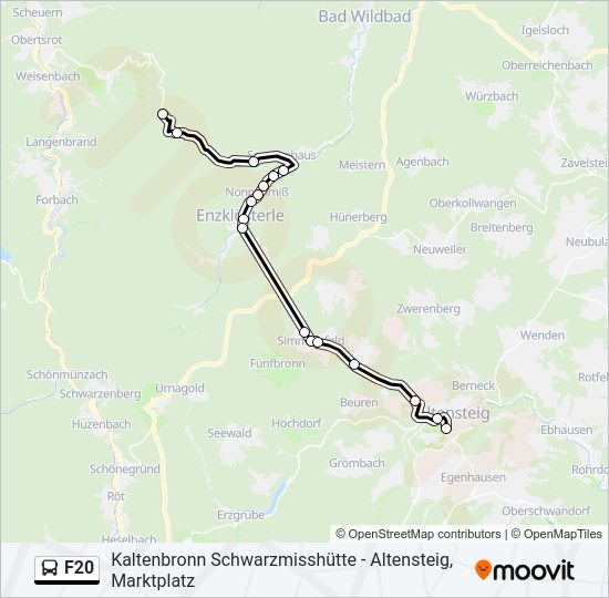 F20 Bus Line Map