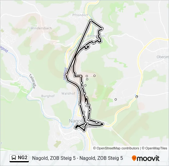 NG2 Bus Line Map