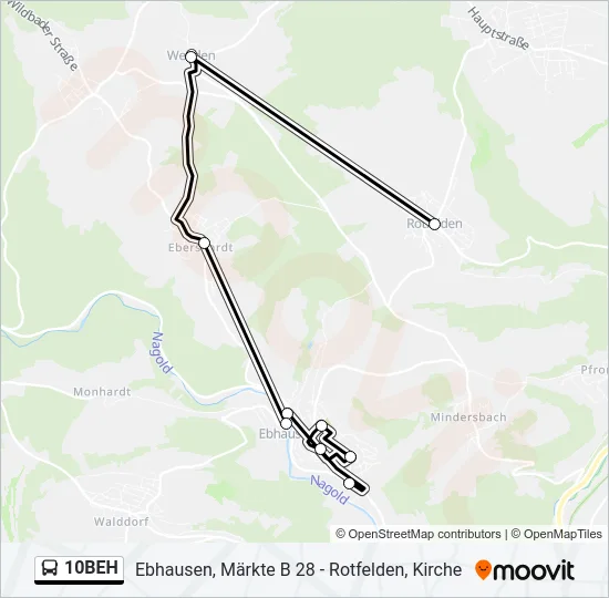 10BEH Bus Line Map