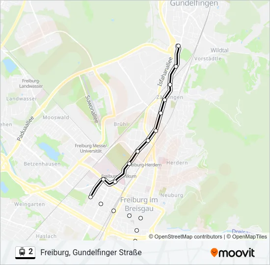 2 Light Rail Line Map