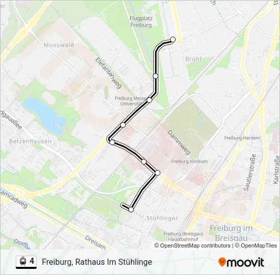 4 Light Rail Line Map