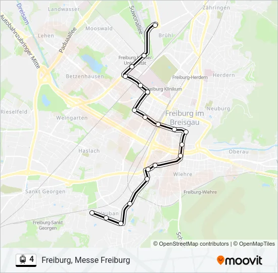 4 Light Rail Line Map