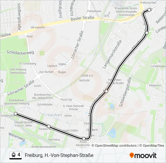 4 Light Rail Line Map