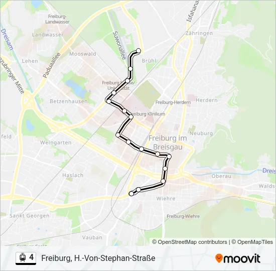 4 Light Rail Line Map