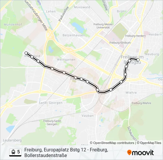 5 Light Rail Line Map