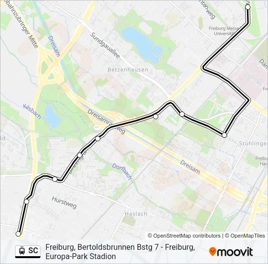 SC Light Rail Line Map