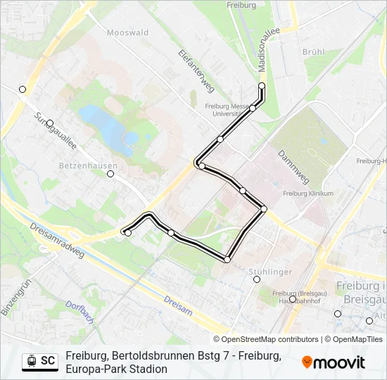 SC Light Rail Line Map
