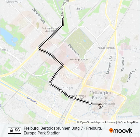 SC Light Rail Line Map