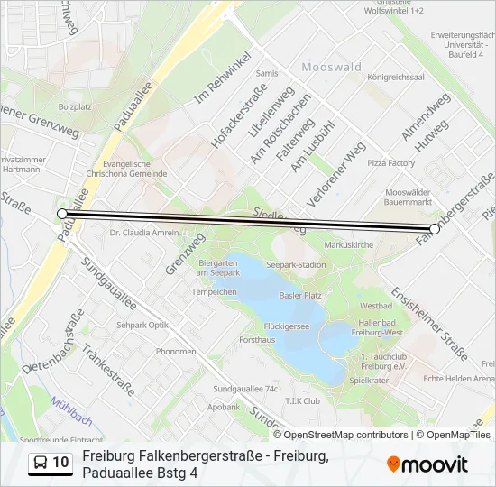 10 Bus Line Map