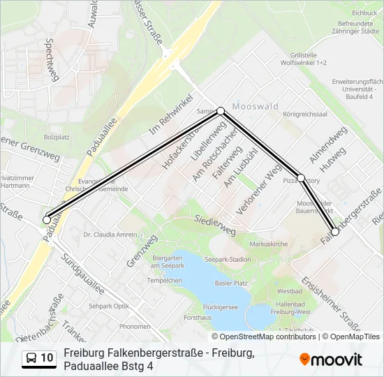 10 Bus Line Map