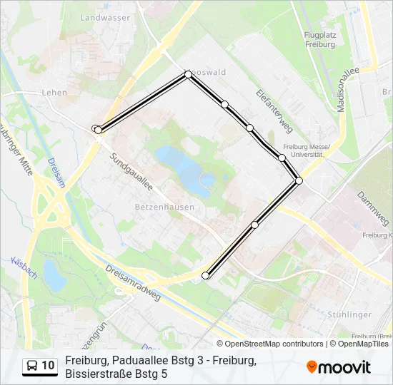 10 Bus Line Map