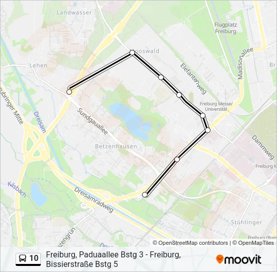 10 Bus Line Map