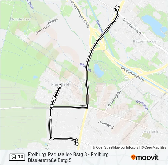 10 Bus Line Map