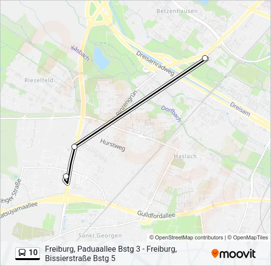 10 Bus Line Map