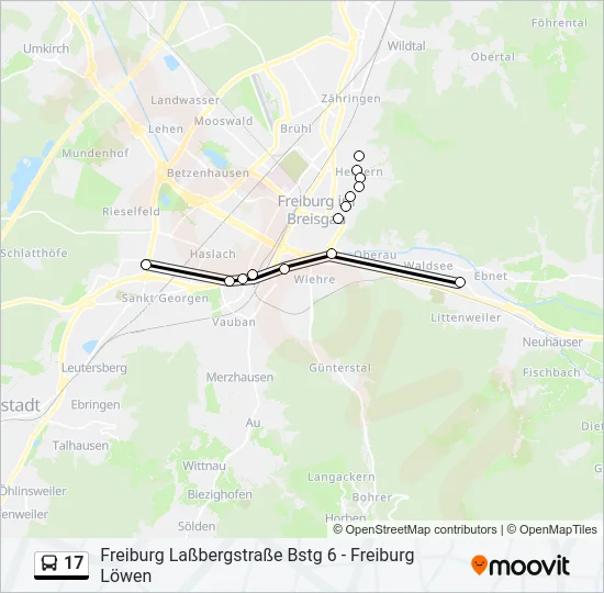 17 Bus Line Map
