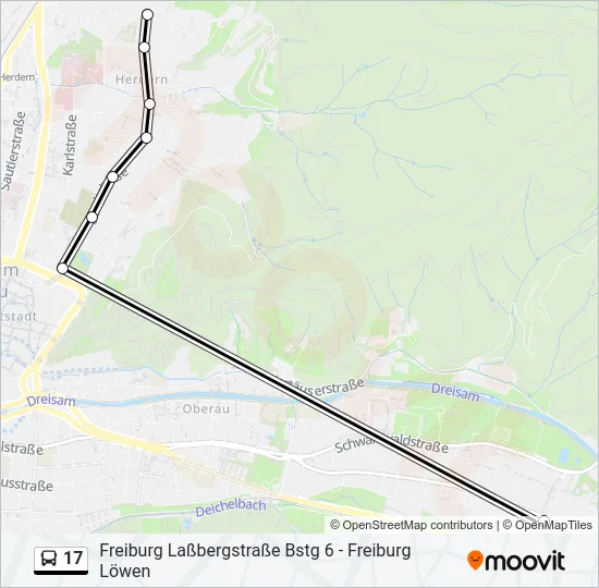 17 Bus Line Map