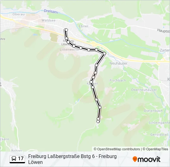 17 Bus Line Map