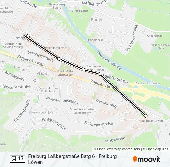 17 Bus Line Map