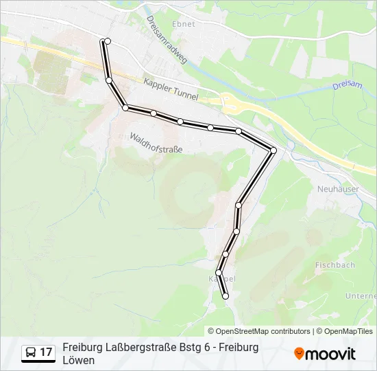 17 Bus Line Map