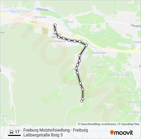 17 Bus Line Map