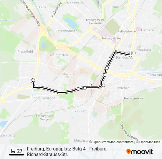 27 Bus Line Map