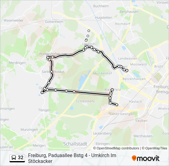 32 Bus Line Map