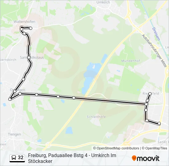 32 Bus Line Map