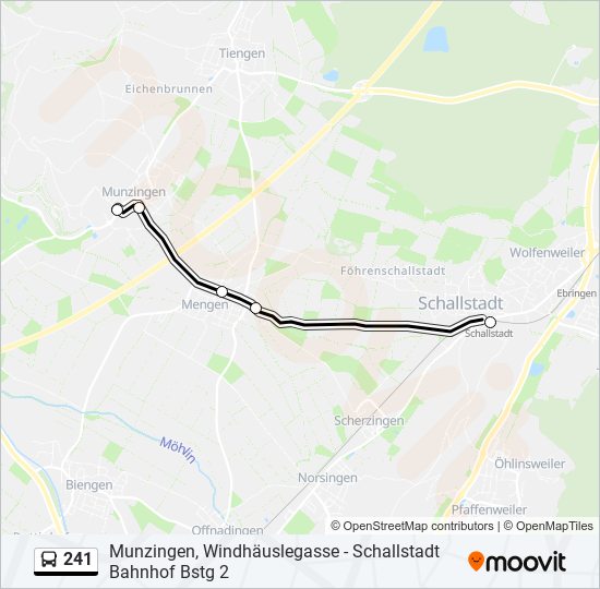 241 bus Line Map