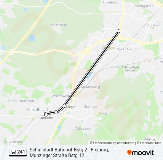 241 bus Line Map