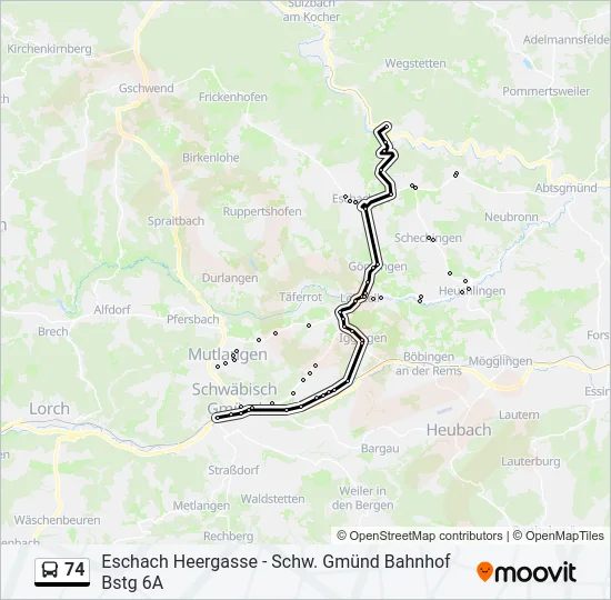 74  Line Map