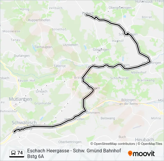 74  Line Map