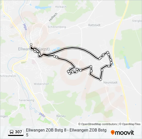 307  Line Map