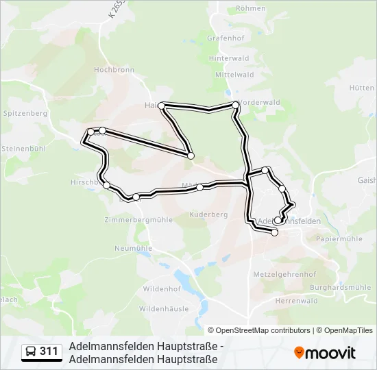 311  Line Map