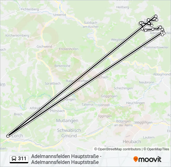 311  Line Map