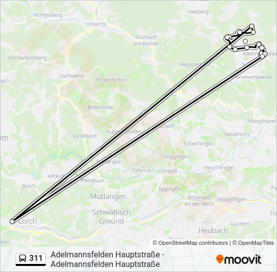 311  Line Map