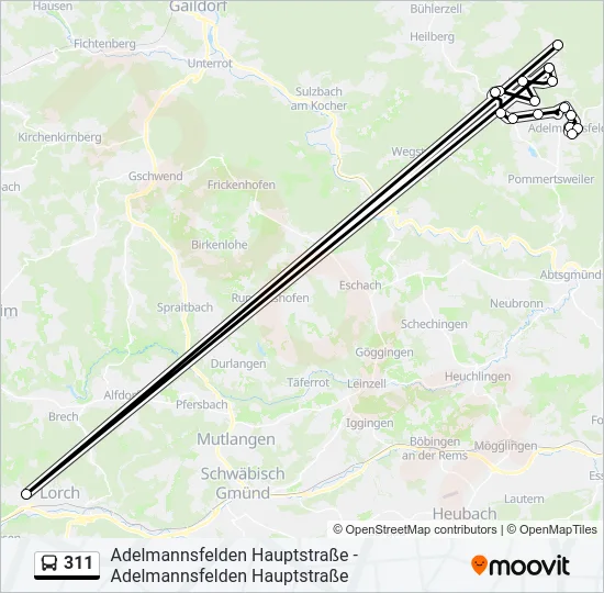 311  Line Map