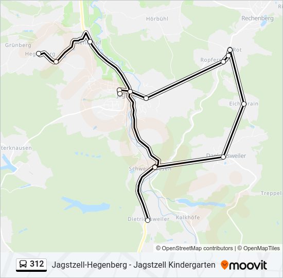  312: карта маршрута