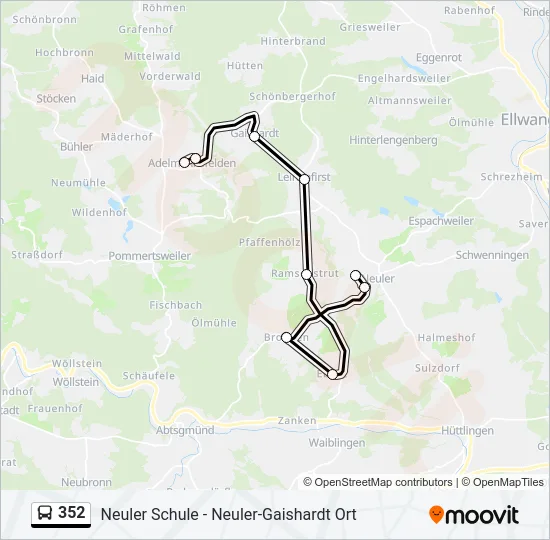 352  Line Map