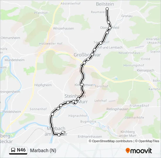 N46  Line Map