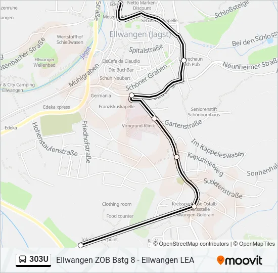 303U  Line Map