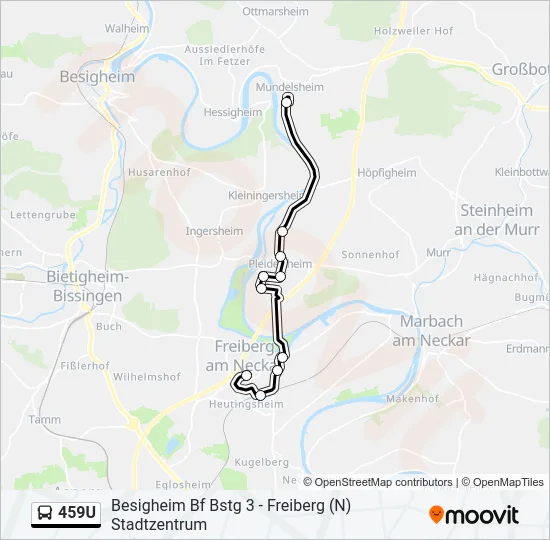 459U  Line Map