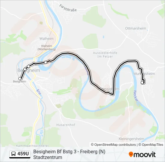 459U  Line Map