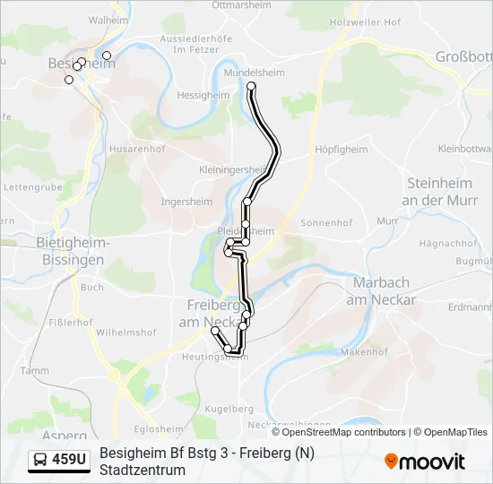 459U  Line Map