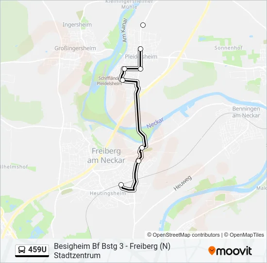 459U  Line Map