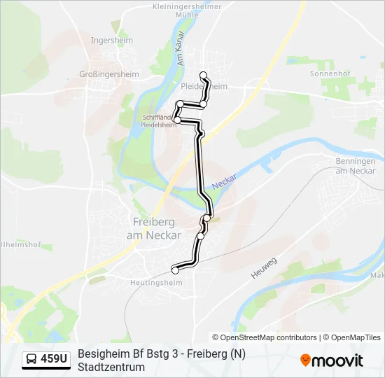 459U  Line Map