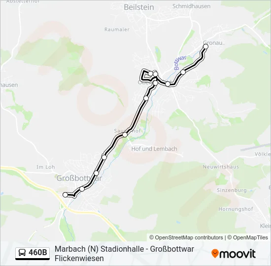 460B  Line Map
