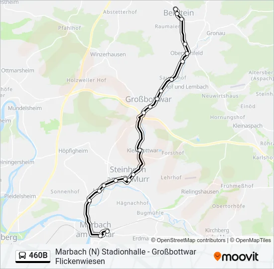 460B  Line Map