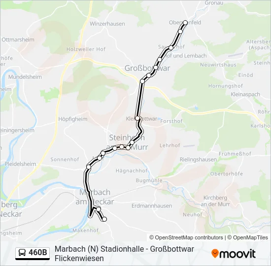 460B  Line Map