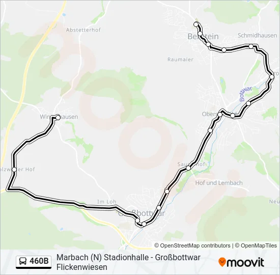 460B  Line Map