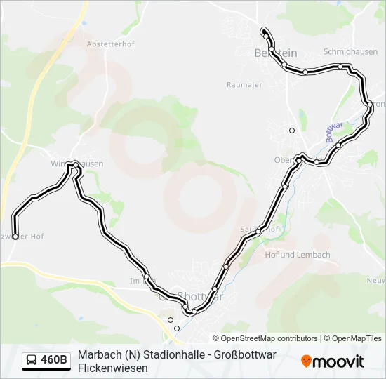460B  Line Map